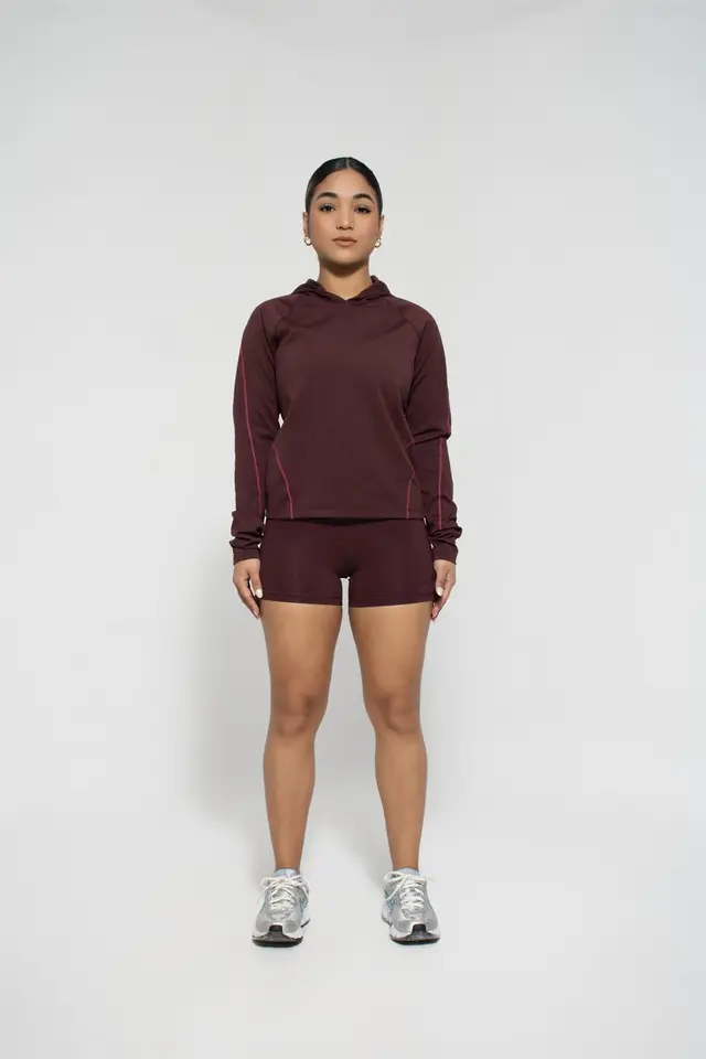 Conjunto Hoodie en color Vino
